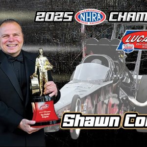 Shawn Cowie   2025 NHRA Lucas Oil Series Top Alcohol Dragster World Champion