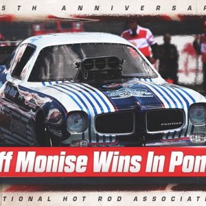 Geoff Monise wins Legends Nitro Funny Car at the Lucas Oil NHRA Winternationals