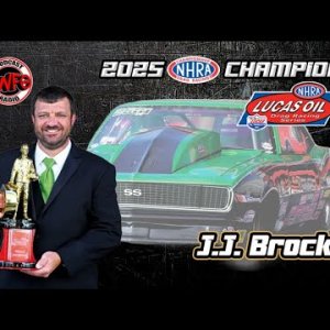 J.J. Brock -  2025 NHRA Lucas Oil Series Super Gas World Champion