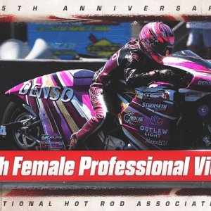 Angie Smith captures the 200th professional victory by a female in NHRA history