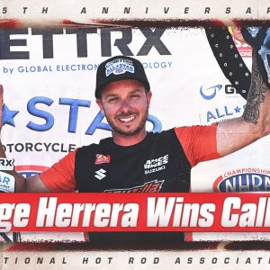 Gaige Herrera wins the GETTRX Pro Stock Motorcycle All-Star Callout
