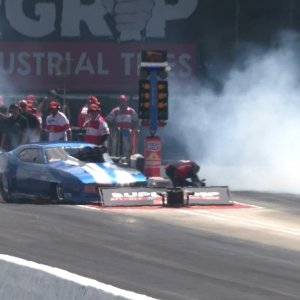 CRASH on the Burnout! He Still Won the Race??