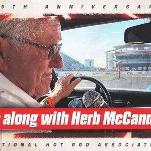 Take a ride in the Sox & Martin Pro Stock tribute car with Herb McCandless