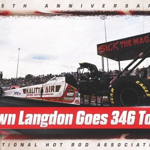 Shawn Langdon goes 346 MPH to win the Dodge NHRA Great Lakes Nationals presented by Mopar