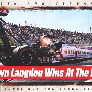 Shawn Langdon makes it 3 in-a-row with win at the NHRA Nationals at The Rock