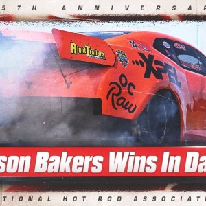 Carson Baker wins Outlaw Street at the Texas NHRA FallNationals
